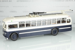 ЗиУ МТБ-82Д, городской троллейбус, 1947-1961г. (белый+синий)