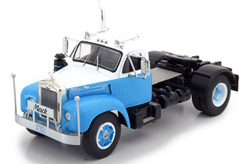Mack B61, двухосный седельный тягач 1953 г. (голубой + белый)