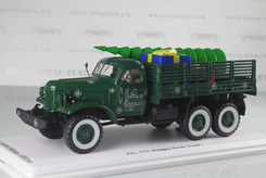 ЗИЛ 157 "Happy New Year"2015г. бортовой с подарками и елкой, 1958г. (т. зеленый)