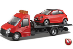 разное Эвакуатор + Fiat 500 (красный)
