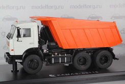 Камаз 65115, самосвал (белый+оранжевый)