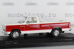 Dodge Ram, 1987 г. (белый+бордовый)