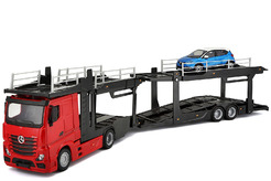 Mercedes-Benz Actros Multicar Carier с легковым автомобилем (красный)