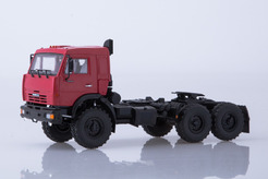Камаз 44108, трехосный седельный тягач (бордовый)