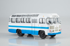 ПАЗ 672М (белый + голубой) №7