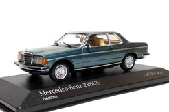Mercedes-Benz 230 CE coupe (W123) 1977 (голубой металлик)