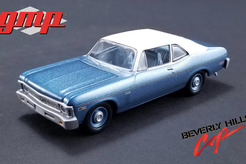 Chevrolet Nova, из фильма "Полицейский из Беверли-Хиллз" 1970 г. (голубой металлик + белый)