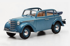 Москвич 400-420А, кабриолет (голубой металлик) Легендарные советские автомобили №15