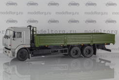 Камаз 65117, бортовой трехосный (белый + хаки)