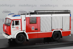 Камаз 43253 (АЦ-3,2-40), пожарный "Санкт-Петербург" (красный + белый + серебряный)