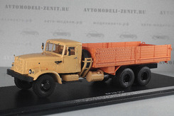 КРАЗ 257Б1 бортовой, 1977г. (бежевый+оранжевый)