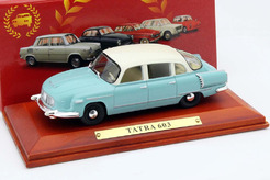 Tatra 603, первая серия 1960 г. (голубой + светло-бежевый).