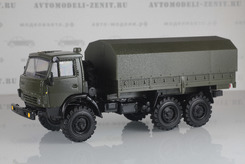 Камаз 4310, трехосный бортовой с тентом (хаки)