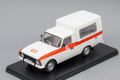ИЖ 27156 скорая помощь (белый) Легендарные советские автомобили №83