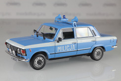 Fiat 125P, милиция (синий+белый)