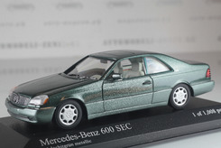 Mercedes-Benz 600 SEC Coupe (C140), 1992г. (зеленый металлик)
