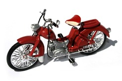 Simson SR2, мопед 1958 г. (красный) #мото#moto