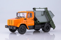 ЗИЛ 4333 (КО-450) мусоровоз (оранжевый + серый)