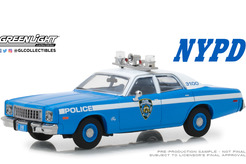 Plymouth Fury New York City Police Department 1975 г. (голубой +белый)