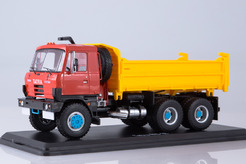Tatra 815S3, трехосный самосвал с трёхсторонней разгрузкой (красный + желтый)