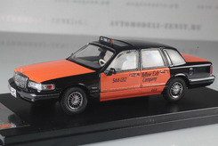 Lincoln Town Car, "Yellow Cab Company" , Такси, 1996г. (черный + оранжевый)