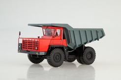 БелАЗ 540А, карьерный самосвал (красный + серый)
