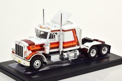 Peterbilt 359, трехосный седельный тягач 1973 (белый + красный + оранжевый)
