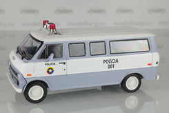 Ford Econoline, Полиция Колумбии (белый+голубой) №69 (нет правого зеркала и повреждена "люстра")