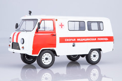 УАЗ 3962, скорая медицинская помощь (белый + красный)