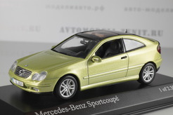 Mercedes-Benz C-Class Sport Coupe, 2001г. (желто-зеленый металлик)