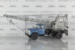 ЗИЛ 130 (АК-75В), автокран (голубой + серый)