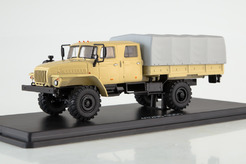 УРАЛ 43206-0551, Миасский грузовик, двухосный бортовой с тентом (бежевый + серый)