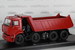 Камаз 6540, 8х4 самосвал ранний (бордовый)