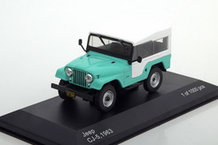 Jeep CJ-5 4x4, 1963 г. (бирюзовый + белый)