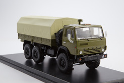 Камаз 4310, трехосный бортовой с тентом (хаки)