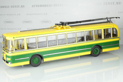 ЗиУ ТБУ-1, городской троллейбус, 1955-1958г. (желтый+зеленый)
