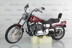 Harley Davidson Dyna Wide Glide, 2004г. (бордовый с рисунком)