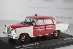 Mercedes-Benz 200 "Feuerwehr Schorndorf", 1965г. (красный+белый)