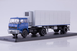 Skoda LIAZ-100.471, с полуприцепом Alka N13CH (синий + серый)
