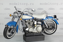 Harley Davidson FLH Electra Glide, 1966г. (синий металлик + бежевый)