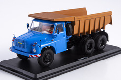 Tatra 148S1, трехосный самосвал (голубой + коричневый)