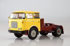 Skoda 706 MTTN, двухосный седельный тягач (желтый + бордовый)