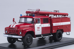 ЗИЛ 130-(АЦ-40)-63Б, ПЧ 29 Москва (красный + белый)