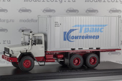 Magirus 290D контейнеровоз (серый + красный)