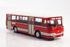 ЛИАЗ 677Э (красный + белый) №36