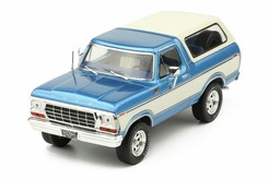 Ford Bronco, 1978 Г. (голубой металлик + белый)