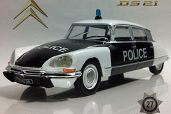 Citroen DS21, полиция Франции 1966 г. (черный + белый) №27
