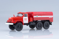 ЗИЛ 131 (УМП-350), пожарный унифицированный моторный подогреватель (красный)