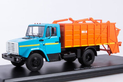 ЗИЛ МКЗ-10 (4333) мусоровоз (голубой + оранжевый)