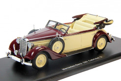 Mercedes-Benz 320 Cabriolet D (W142) 1937-1942 гг. (бордовый + бежевый) Spark